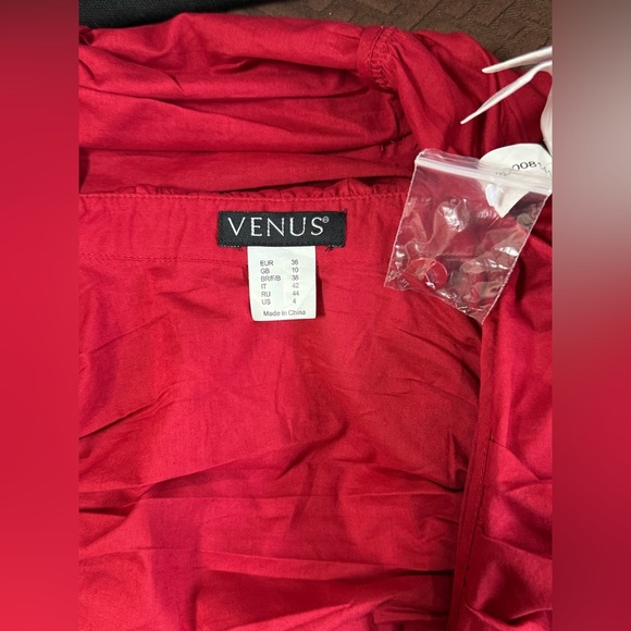 Red Ruffled & Ruched Top - Picture 9 of 9